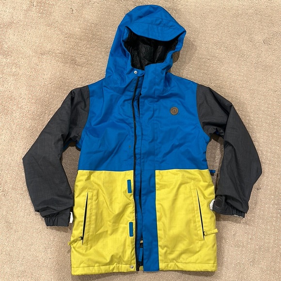 Boys youth large ski snowboard, jacket, long Volcom brand - Picture 1 of 5